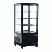 Vitrine réfrigérée positive noire Série C 68L | POLAR - CX577