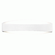 Zafferano Bridge Applique Led Moderne En Aluminium Blanc Mat 18W 3000K, Design Élégant Pour Éclairage D'Intérieur, Dimensions 44X10X11 Cm - blanc