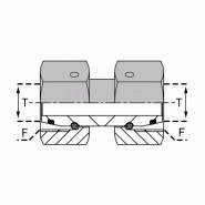 Adaptateurs DKO - Femelle/Femelle - UFT 06S/06S DKO - Tube 6.0mm - Filetage F 14X150