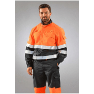 Blouson multirisques atex haute visibilité orange fluo réf.            630*atx