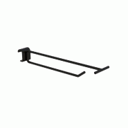 Broche 30cm pour barre de charge - Tube ovale 30x15mm - Noir satiné - Acier