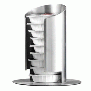 Caterado Distributeur de capsules de lait Memphis, en acier inox 18/8 - argenté Acier inoxydable 18/10 400-1657
