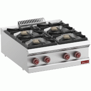 Diamond - Cuisinière gaz 4 feux vifs -Top- - réf. G7/4B7T-N - gris inox AKS-G7/4B7T-N