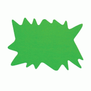 Éclatés verts double face - 8x12cm - par 50 - Carton 550 g/m²