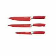 Ensemble de couteaux 3 pièces Rouge Royalty Line RLBW3R - 9120058346149 Ensemble de couteaux 3 pièces Rouge Royalty Line RLBW3R - 9120058346149