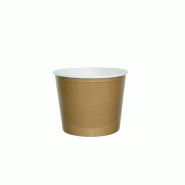 Nvase ECOLOMIQUE - 19 Pcs - Bucket géant en carton kraft - Ø215 mm, Hauteur: 169 mm, Volume: 215x160 mm - marron en carton NVS210BUCK132K