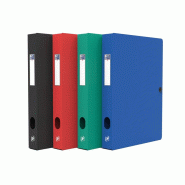 Oxford Lot de 12 Boite à bouton pression Memphis 24x32, dos de 40, en polypro, coloris assortis (4) - 3045059940294