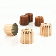 PATISSE Lot de 3 moules à cannelés 5.5 cm en cuivre - 035-120232