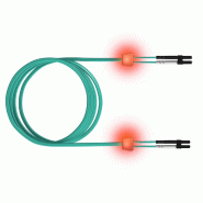 SaCon Câble FO duplex 50/125µm OM3, SC/SC, turquoise, 2 m SaCon Câble FO duplex 50/125µm OM3, SC/SC, turquoise, 2 m
