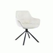 SalesFever Fauteuil avec matelassage | Fonction de rotation à 360 degrés | Couverture en velours | Cadre en métal | L 64 x P 63 x H 82 cm |crème†SalesFever Fauteuil avec matelassage | Fonction de rotation à 360 degrés | Couverture en velours | Cadre en métal | L 64 x P 63 x H 82 cm |crèmeâ€