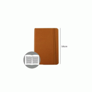 SMARTD Cahier 14x9cm Semi Cuir Marron 116 Flh agenda - 5608011028294