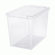 SmartStore Boîte de rangement CLASSIC 66 L, clips: blanc - blanc plastique polypropylène 7332462068421 SmartStore Boîte de rangement CLASSIC 66 L, clips: blanc - blanc plastique polypropylène 7332462068421