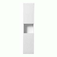 STELLAMEUBLES Colonne haute 30 cm 2 portes – Blanc mat – NOVA WHITE - 3667335115518