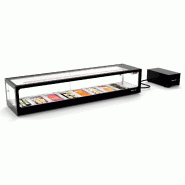 Vitrine réfrigérée à Sushi LOGIC avec groupe déporté - Double froid - VTLG8SGR | Sayl Barcelona - Vitrine réfrigérée à Sushi LOGIC avec groupe déporté - Double froid - VTLG8SGR | Sayl Barcelona -