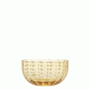 Zafferano Lot De 6 Bols Perle En Verre Fait À La Main Couleur Ambre, Design Artisanal Élégant Et Sophistiqué Pour La Table Contemporaine - PR00804