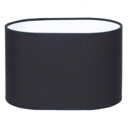 Abat-jour oval coton noir - 7794 Abat-jour oval coton noir - 7794