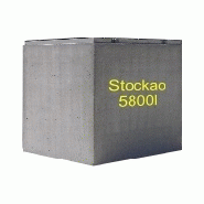 Cuves bétons pour la récupération d'eau de pluie stockao 5800l