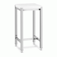 Helloshop26 - Billot boucherie 40 x 40 cm hauteur de travail 80 cm acier inoxydable / plastique (polyéthylène) 14_0004508 - 3000206531534 Helloshop26 - Billot boucherie 40 x 40 cm hauteur de travail 80 cm acier inoxydable / plastique (polyéthylène) 14_0004508 - 3000206531534