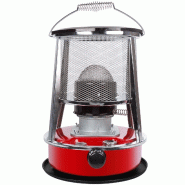 Perel Chauffage à pétrole portable 2600 W, poêle avec mèche, réservoir 4,6 L, autonomie 18 h, sans électricité, camping/urgence - TC84100N