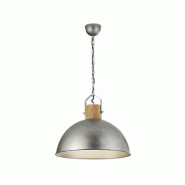 Suspension E27 max. 60W métal nickel antique - Trio - Delhi - gris métal 4017807425376