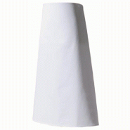 Tablier de chef coton blanc 85 x 110 cm - par 2