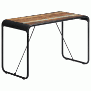 VidaXL Table de salle à manger 118x60x76cm Bois de récupération massif Modèle Helios Design - 247864