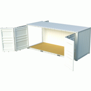 Conteneur 20 pieds open side - Longueur 6m - Surface 30m3 - idéal pour  le chargement et le stockage de marchandises volumineuses ou de grande longueur