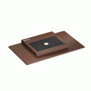Applique Murale Led Pla Xl Corten 35 W, Interrupteur Cct 2700 K/3200 K/4000K, Aluminium, Éclairage Vers Le Haut - Beneito & Faure - marron 8436590213