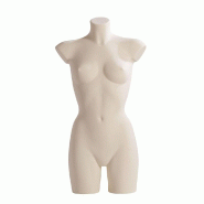Buste torso femme ivoire H79 cm - taille 38 - léger et incassable