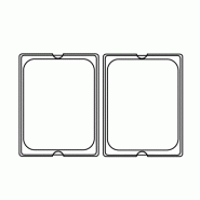 Couvercle gastronorme 1/2 32,3x26,5cm argente inox