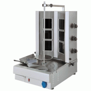 Gril à kebab Vitrocéramique avec 3 zones de chauffage, moteur inférieur, charge max. 20-35 kg 480x630x920 mm - VIRTUS - 0615402768788