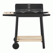Helloshop26 - Barbecue 78 x 86 x 30 cm au charbon de bois noir naturel 03_0009210 - noir Bois massif 3000224564644