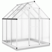 Helloshop26 - Serre tente abri plante fleur légumes avec cadre de base argenté 169 x 169 x 202 cm aluminium Argent 02_0044519 - 3000220190861 Helloshop26 - Serre tente abri plante fleur légumes avec cadre de base argenté 169 x 169 x 202 cm aluminium Argent 02_0044519 - 3000220190861