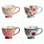Jumbo Velia 45 cl - Décoré Rond Grès Table Passion 15.5x11.5 cm - multicolore Grès 3106232800146 Jumbo Velia 45 cl - Décoré Rond Grès Table Passion 15.5x11.5 cm - multicolore Grès 3106232800146