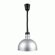 Lampe chauffante dôme rétractable finition métal brossé | Buffalo