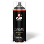 Peinture haute température Noir mat 800°C en aérosol de 400ml - Pour carrosserie automobile
