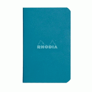RHODIA Lot de 20 Carnet paon A7, 48p./24 feuilles 80 g/m² piquées, quadrillé 5x5 - 3037921191019
