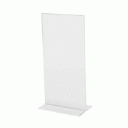 Sigel Lot de 10 Présentoir de table Acrylic, vertical, pour DL (1/3 A4), transparent - 4004360981692