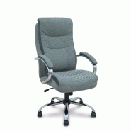 Sillón Opti533 basculante tapizado tela color gris base cromo ruedas nailon - multi-matériau 533B14SWY671CRRN
