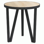 Table à thé Chêne Sonoma Ø35 cm MDF Modèle Orion Factory - Bois manufacturé 331666