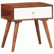 Table d'appoint 45x30x45 cm bois massif d'acacia Modèle Jardin Omega Prime Plus - 4102371