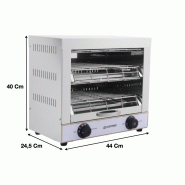 Toaster avec 2 niveaux - QT2