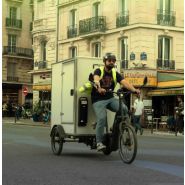 Vélo cargo triporteur VUF avec module Cleaner - 150 kg - Transport de déchets verts, palettes et matériel d'entretien