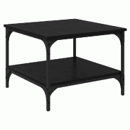 VidaXL Table basse Chêne noir 55 x 55 x 40 cm Bois d'ingénierie Modèle Calme - 881901