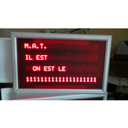 Afficheur lumineux LED pour afficher heure, date, température(s), chronomètre - MHD - MHDC - MHDT et MHD2T