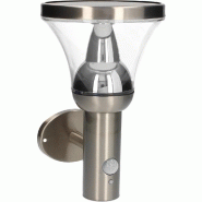 Applique solaire bastide 6w 600lm detecteur de mouvement - inox Applique solaire bastide 6w 600lm detecteur de mouvement - inox