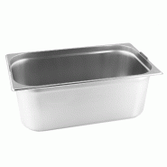 Bac GN Gastronorm 1/1 200 mm avec poignées tombantes en inox GVK ECO - argenté inox GN-1/1-Var-200H