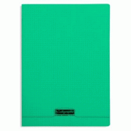 Calligraphe Lot de 10 Cahier Ligne 8000 24x32, 96p./48 feuilles 90 g/m² piquées, couv. PP vert, quadrillé 5x5 - 3210330183855