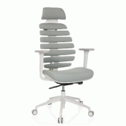 Chaise de bureau / chaise pivotante ERGO LINE W tissu moondust hjh OFFICE - gris polyester 714611