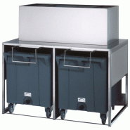 Conteneur à glaçons avec 2 chariots pour BAC0007, capacité 50 kg + 2x 108 kg - VIRTUS - 0615402716444 Conteneur à glaçons avec 2 chariots pour BAC0007, capacité 50 kg + 2x 108 kg - VIRTUS - 0615402716444